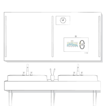QAIO Double Sink Smart Mirror Parts